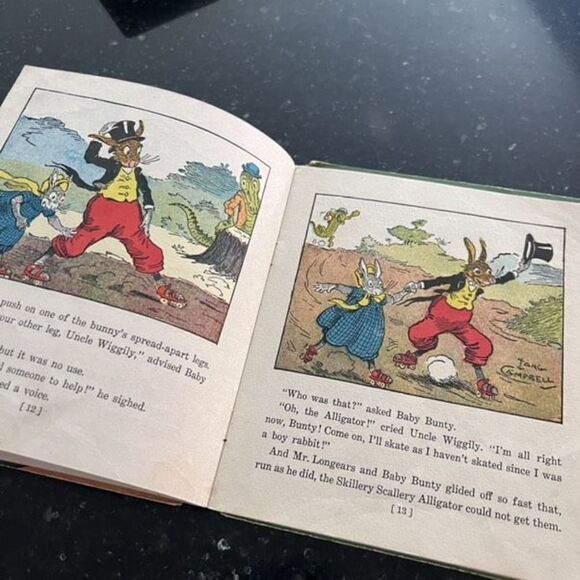 Vintage Uncle Wiggily On Roller Skates Howard‎ R. Garis, Childrens Book, 1940 - Picture 8 of 10